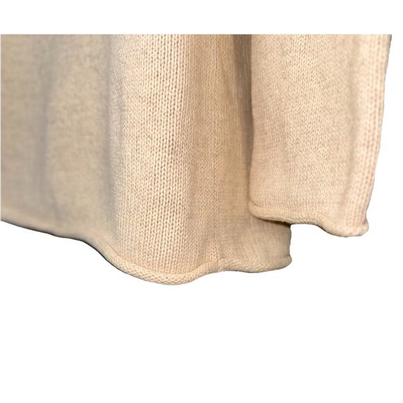 Sundance Fair Isle Medium Cotton Wool Sweater Cream Pink Brown Fuzzy Wide Neck - Picture 4 of 6